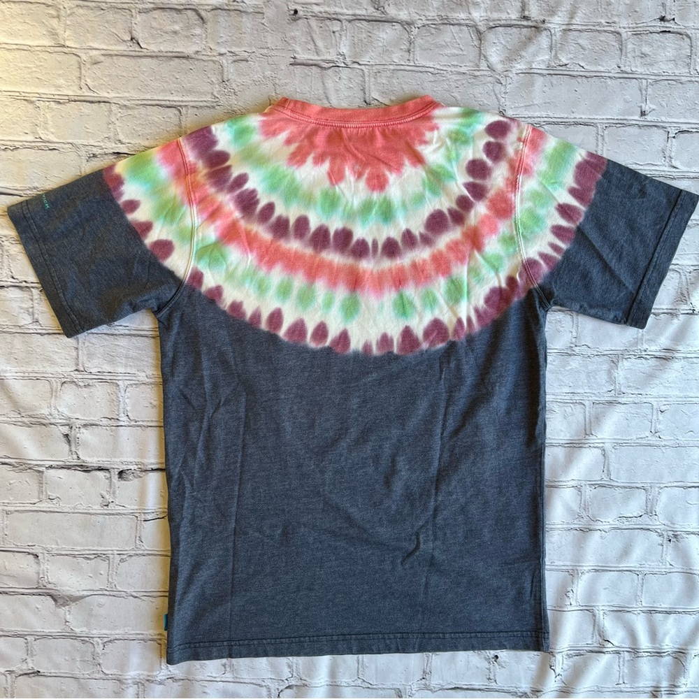 Columbia Omni-Wick Tie Dye Logo T-Shirt Gorpcore Womens Top Small - Picture 3 of 10